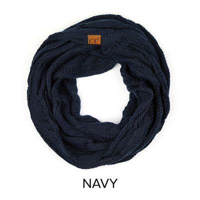Cable Knit Infinity Scarf