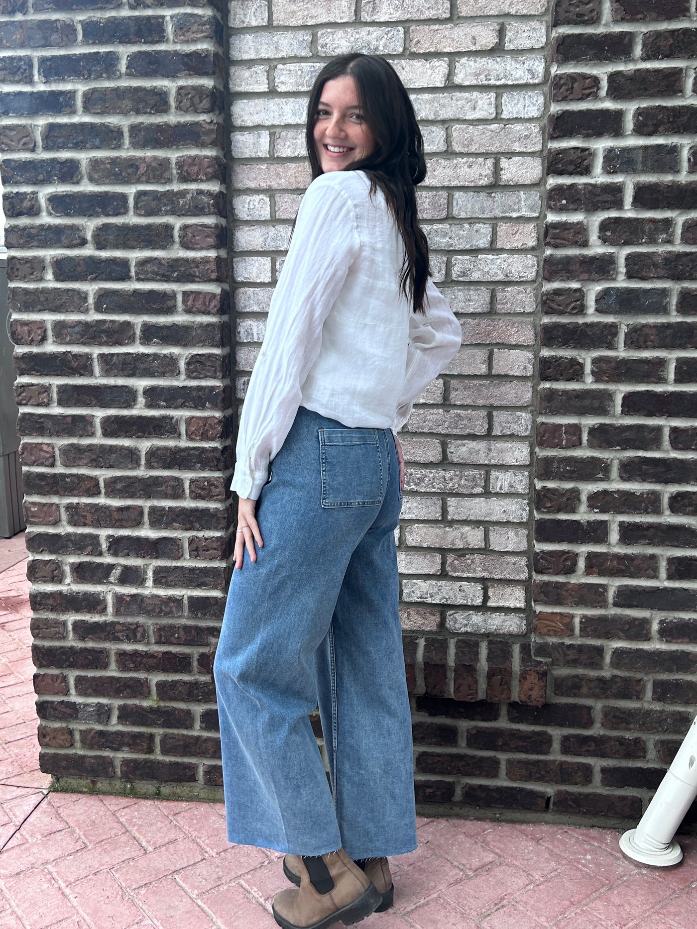 Straight Wide Leg Pants