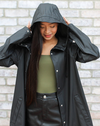Sky A-Line Rain Coat