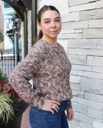 Almond Latte Button Front Cardigan
