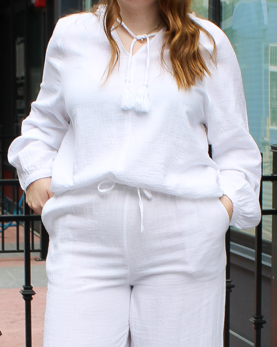 Milana Puff Sleeve Cotton Top