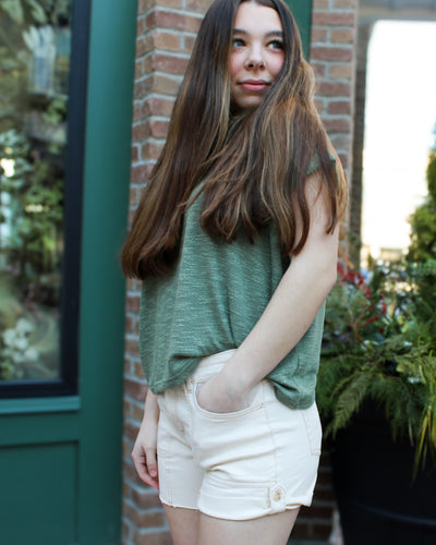 Audrey Girlfriend Roll-Up Shorts