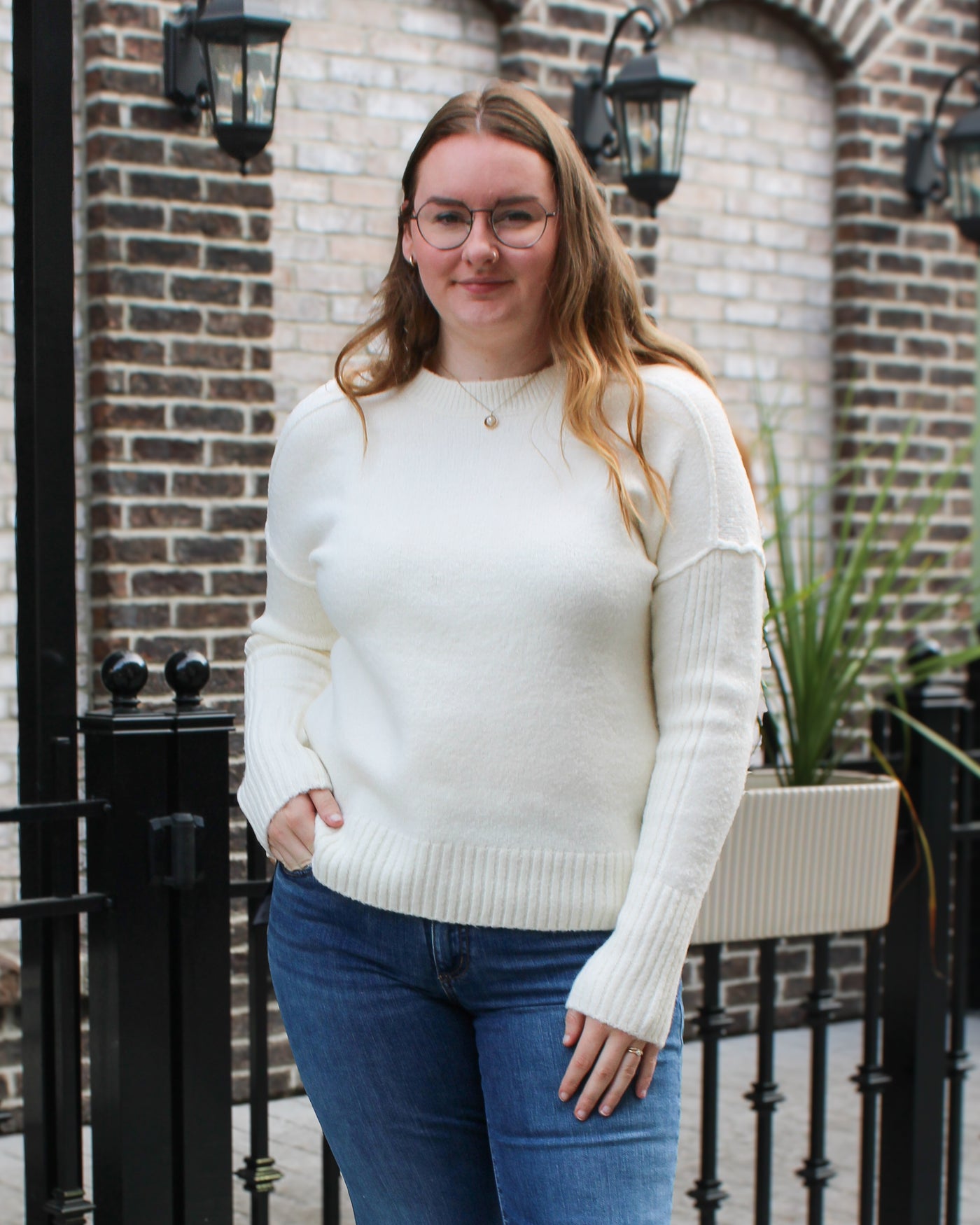Parm Mock Neck Pullover