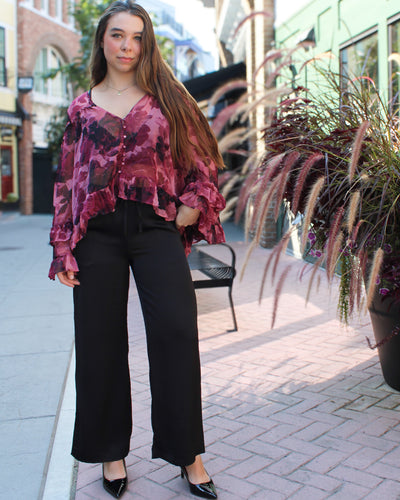 Merry Satin Drawstring Pant