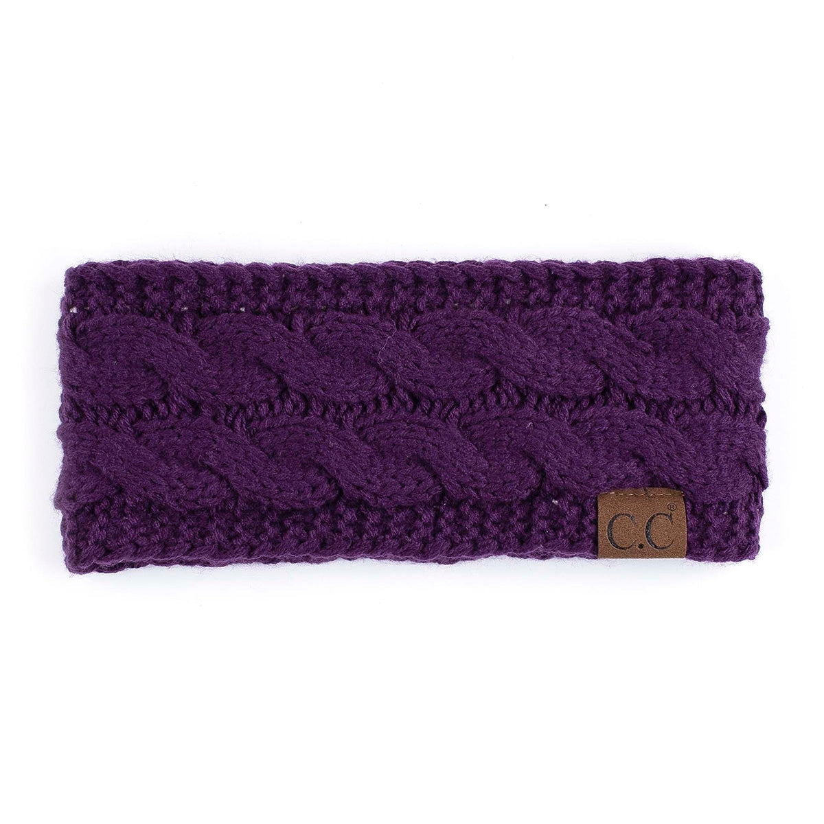 Cable Knit Fleece Lined Headwrap