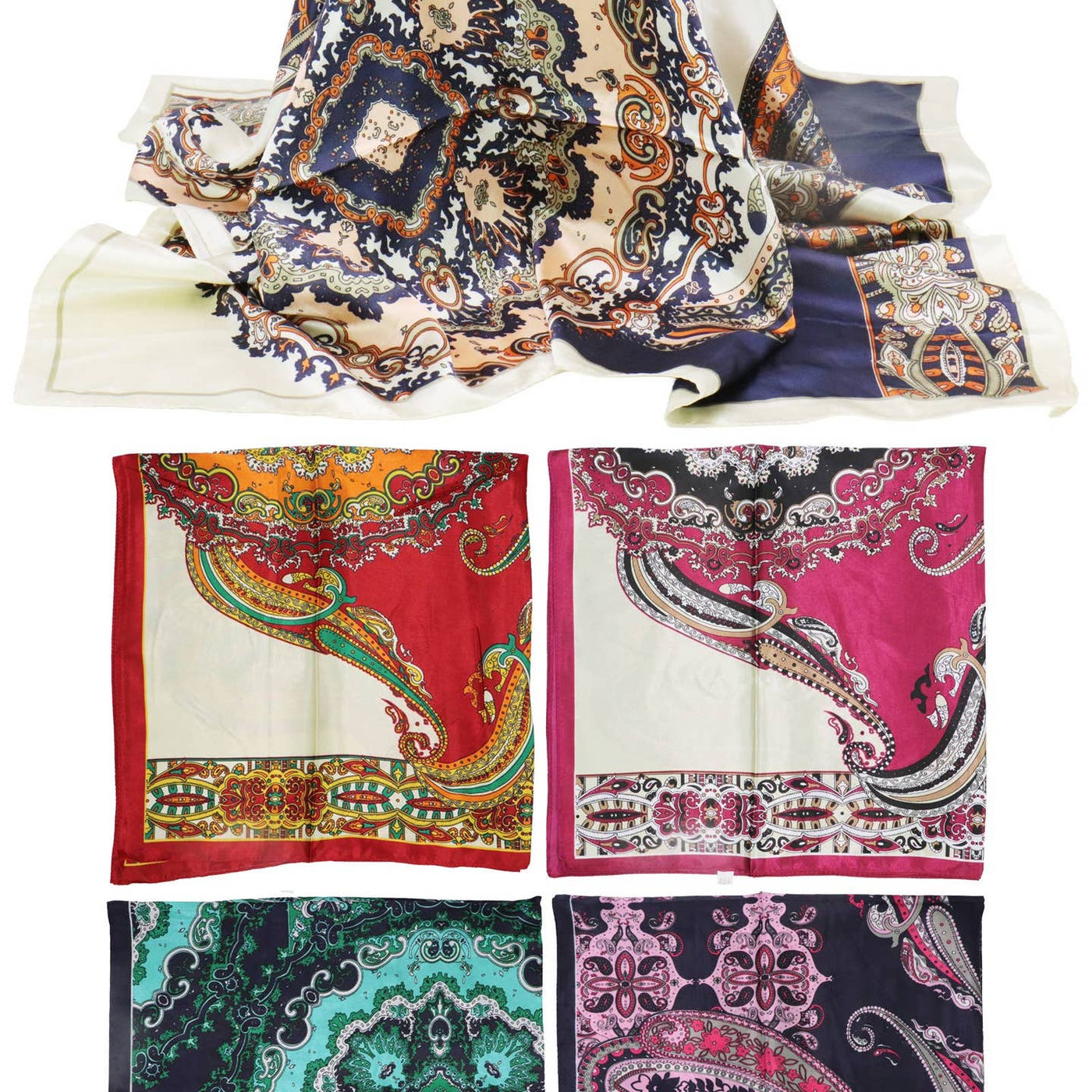 Decorative Faux Silk Scarf