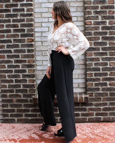 Breanne Wide Leg Overlap Trousers