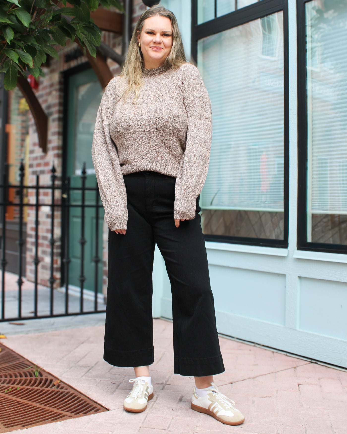 Mock Neck Long Sleeve Sweater