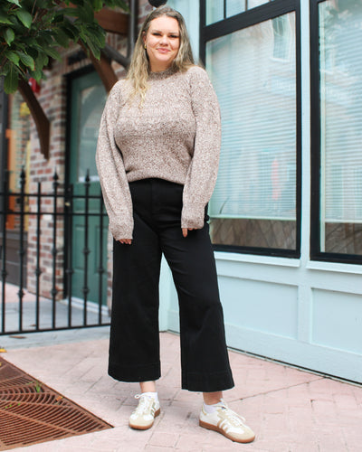 Mock Neck Long Sleeve Sweater