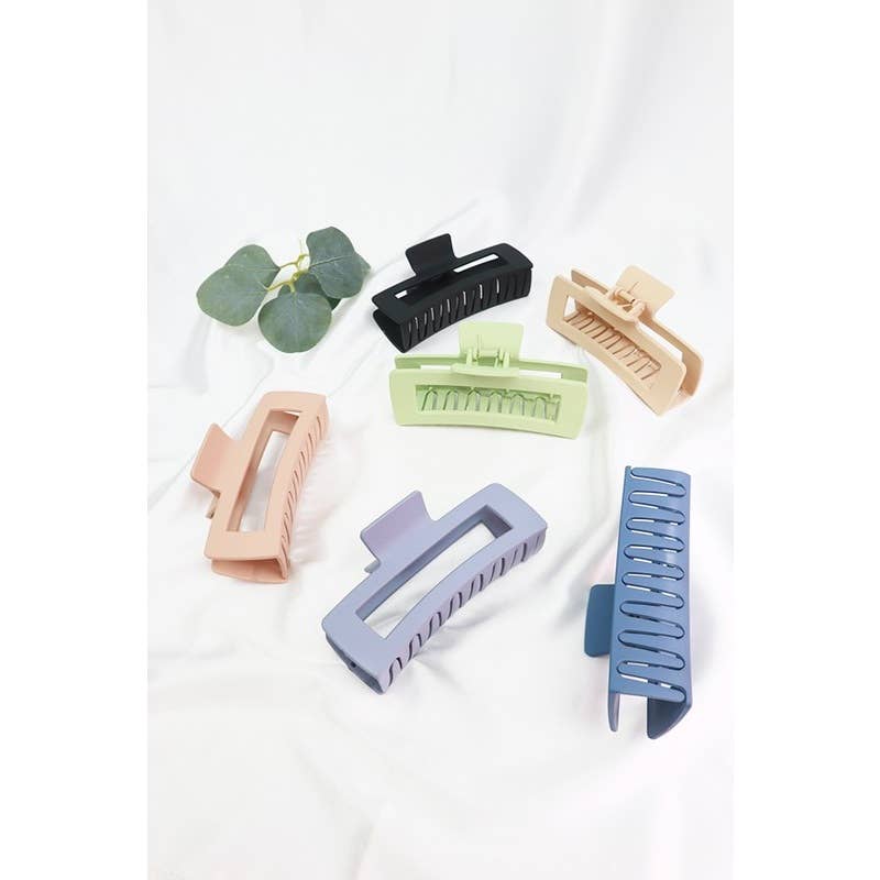 Matte Rectangle Jumbo Hair Claw
