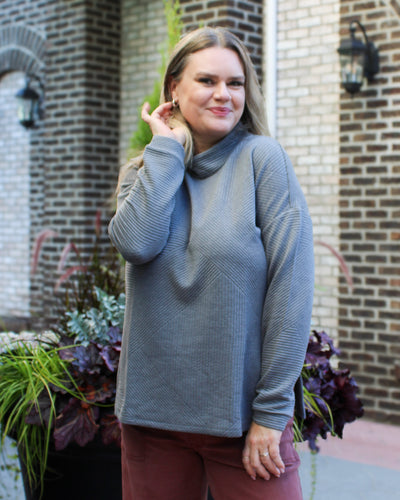 Quilted Tunic with Side Slits