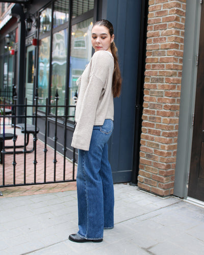 Reversible Tie Knit Sweater