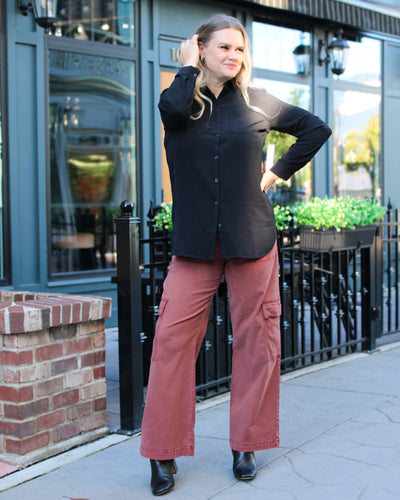 Alva Luxe Twill Cargo Pant