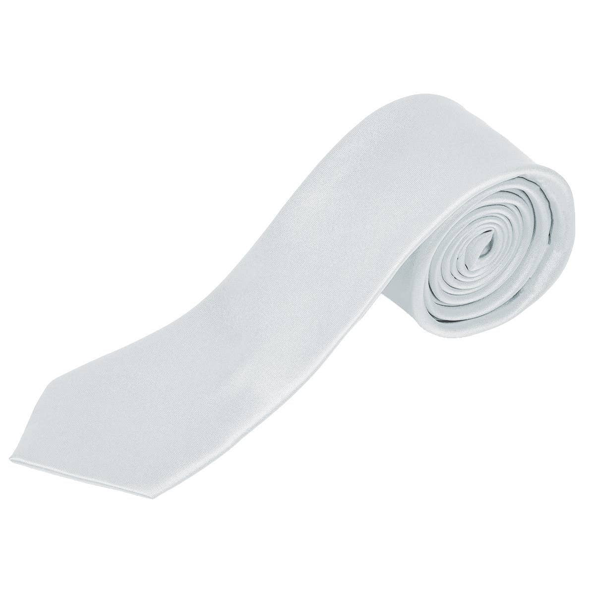 Poly Satin Slim Tie