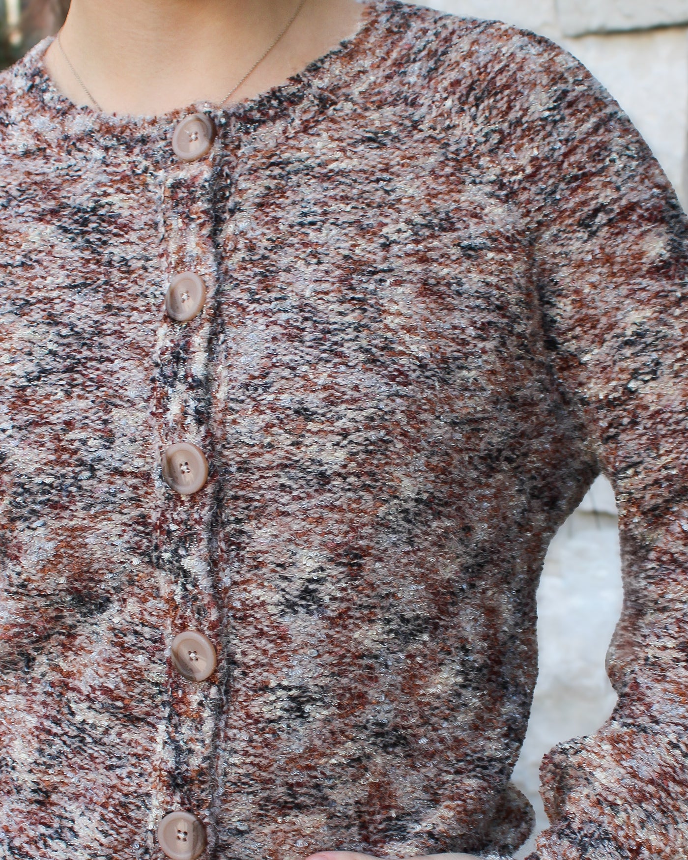 Almond Latte Button Front Cardigan