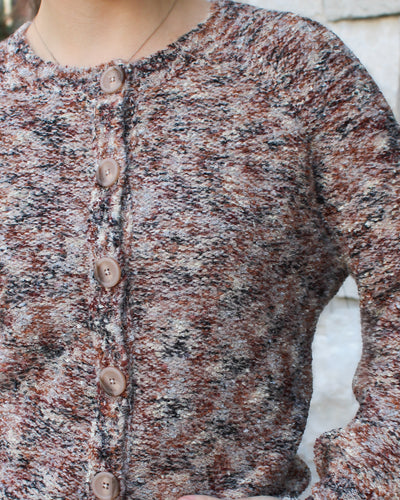 Almond Latte Button Front Cardigan