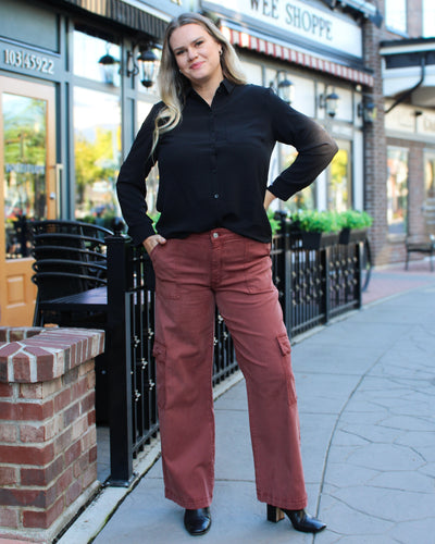 Alva Luxe Twill Cargo Pant