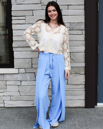 Breanne Wide Leg Overlap Trousers