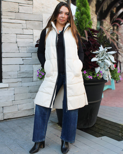 Zip Front Quilted Vest