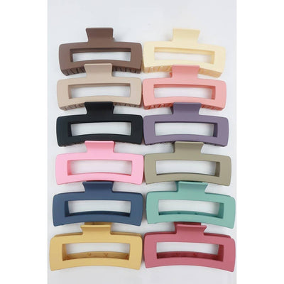 Jumbo Matte Rectangle Hair Claw