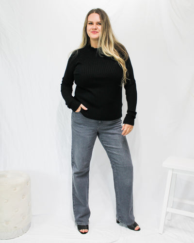 Yolanda Grey Wide Leg Jeans