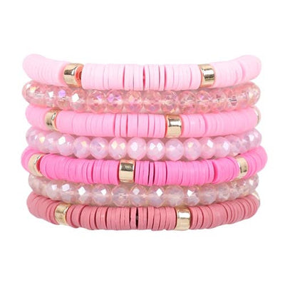 Mixed Media Multi Line Bead Bracelet