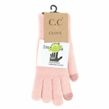 Ribbed Soft Yarn Smart Tip Gloves