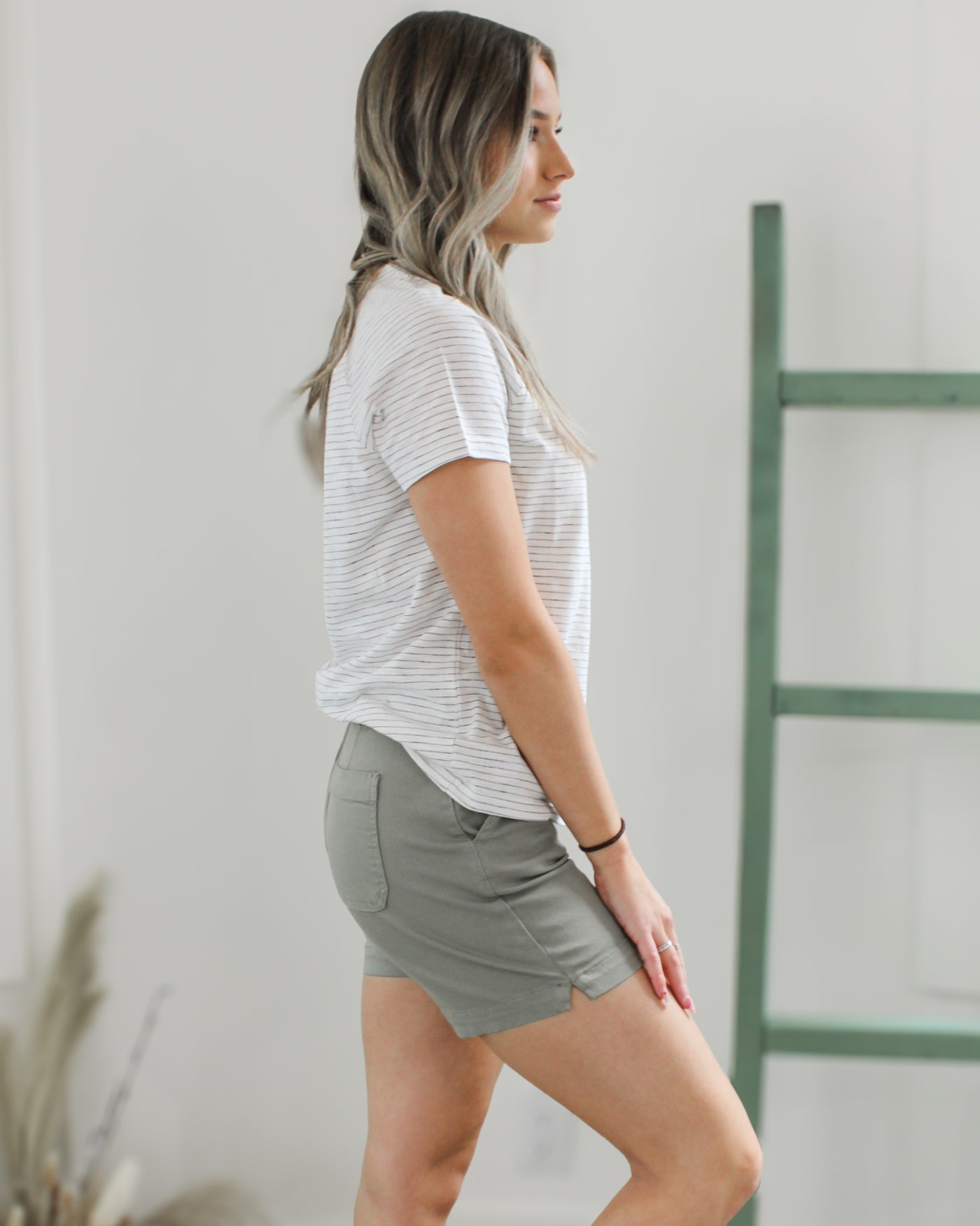Pull On Shorts with Button Loops