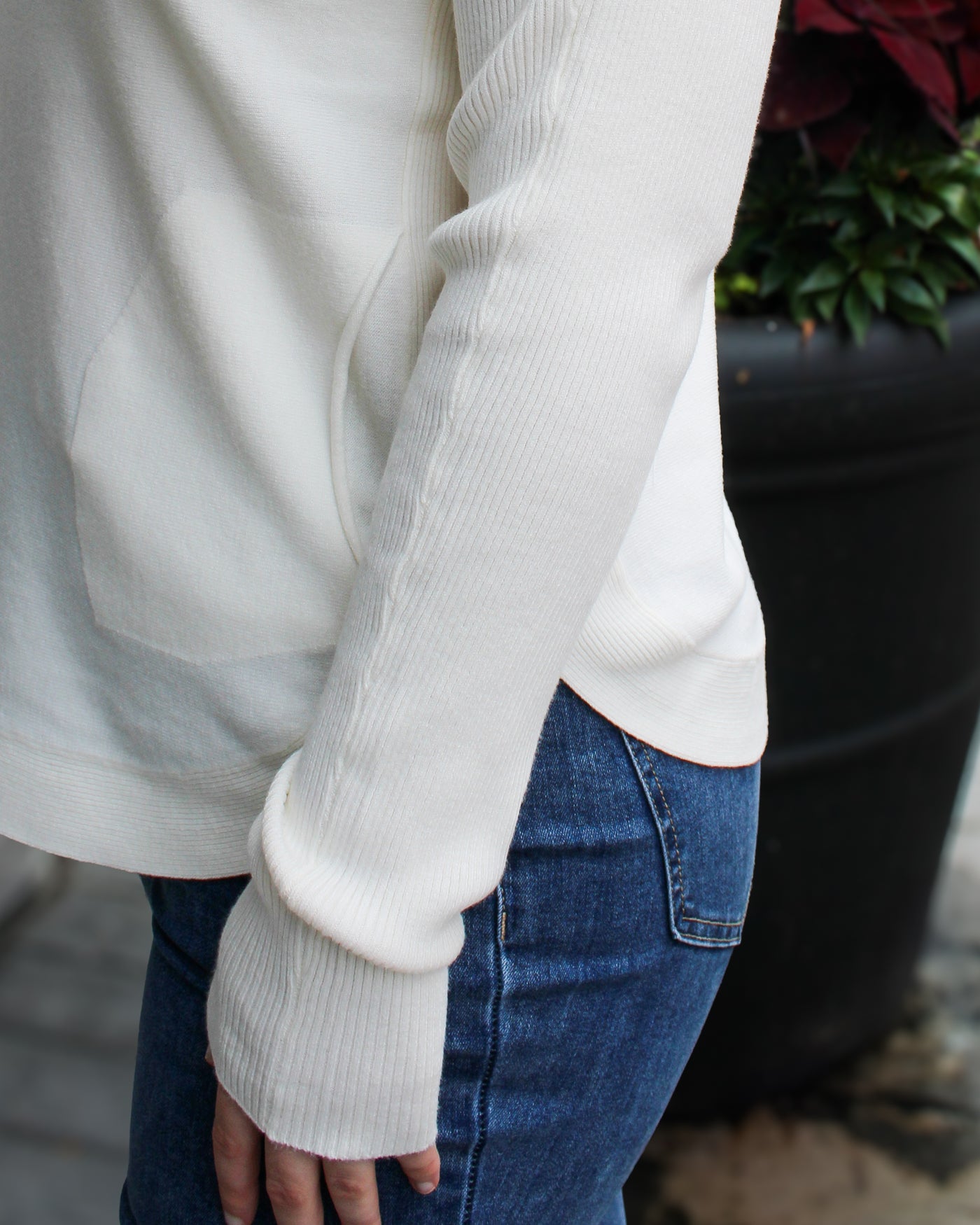 Sweater with Back Lacing Detail