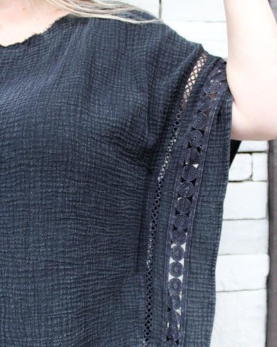 Cotton Gauze Kaftan Blouse
