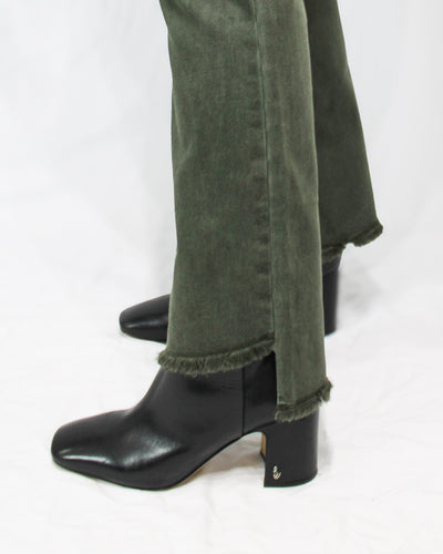 Asymmetrical Hem Bootcut Pant