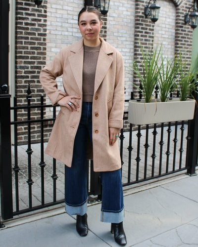 Button Front Car Coat