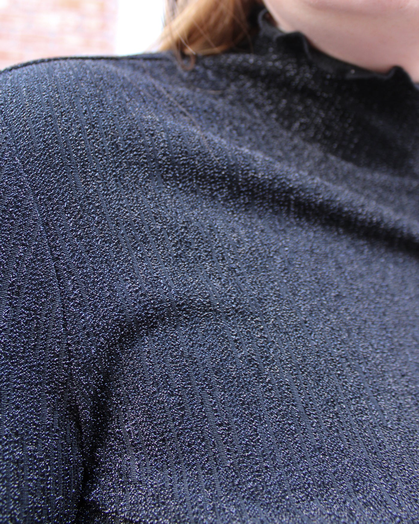 Merrow Edge Mock Neck Top