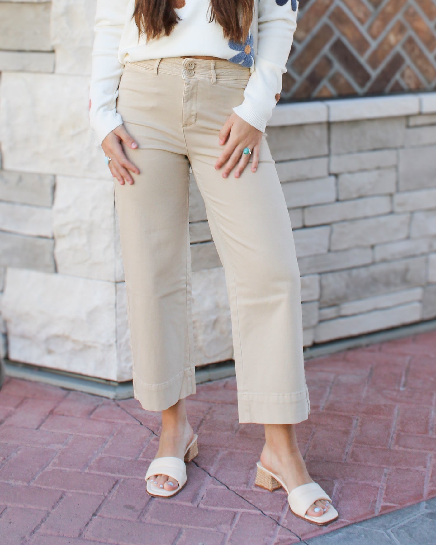 High Rise Palazzo Pant