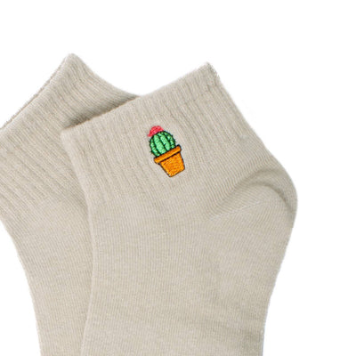 Ladies Ribbed Low Cut Cute Socks
