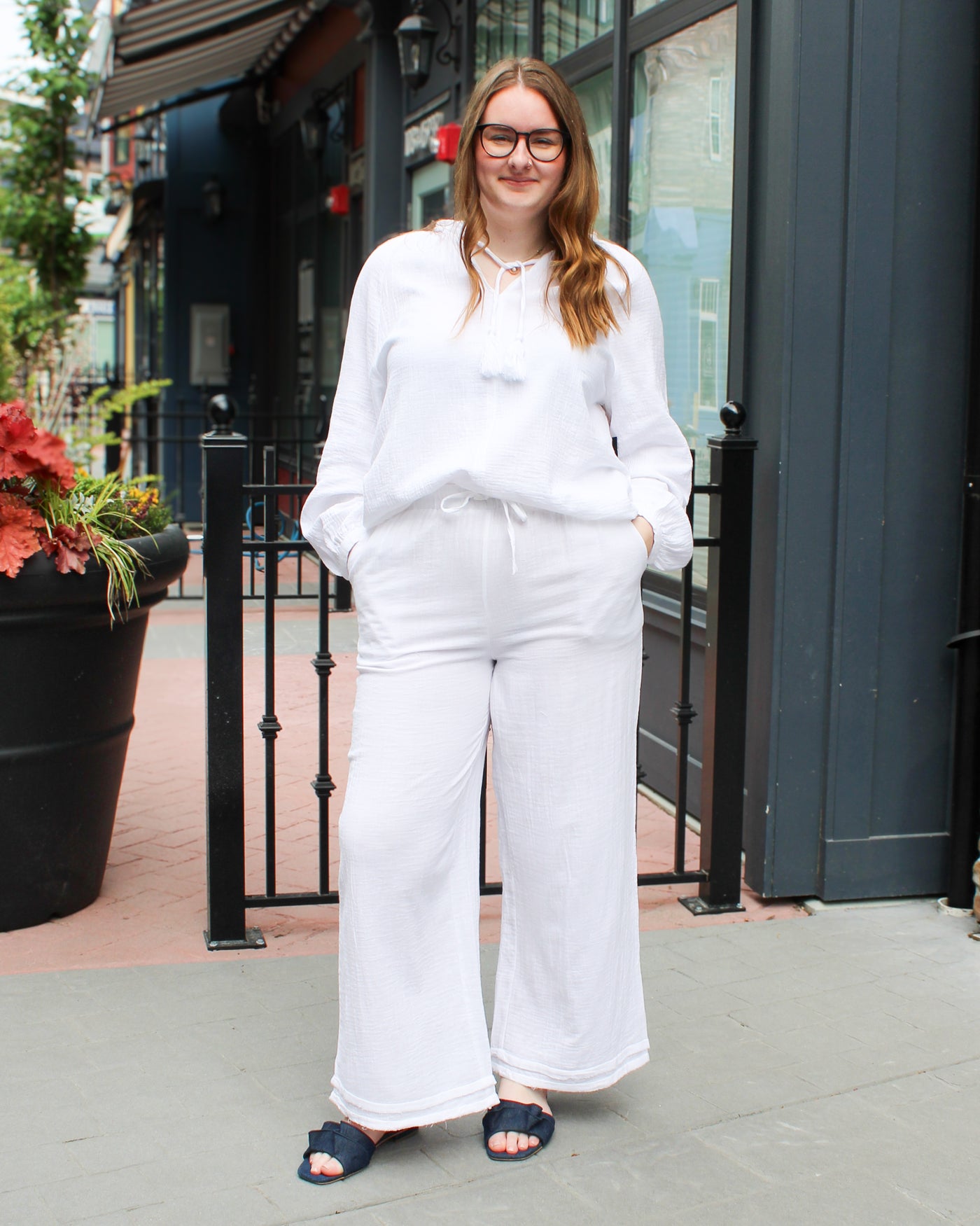 Milana Puff Sleeve Cotton Top
