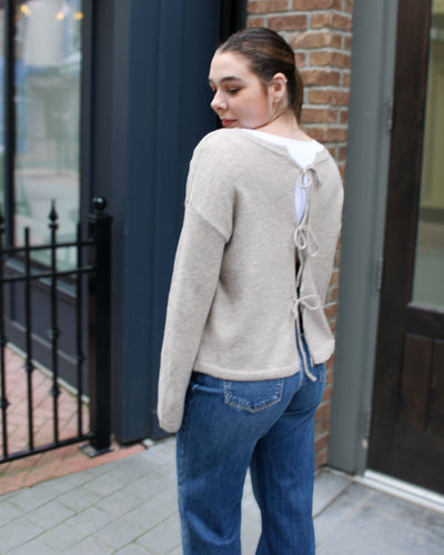Reversible Tie Knit Sweater