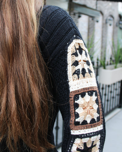 Crochet Sleeve Sweater