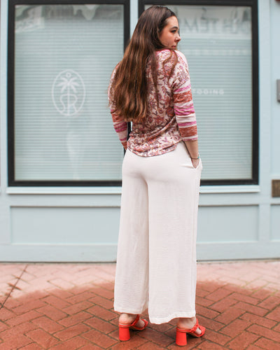 Airflow Wide Leg Pant with Elastic Waist