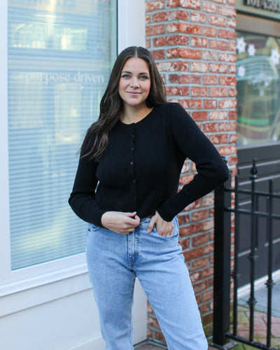 Calista Crew Neck Cardigan