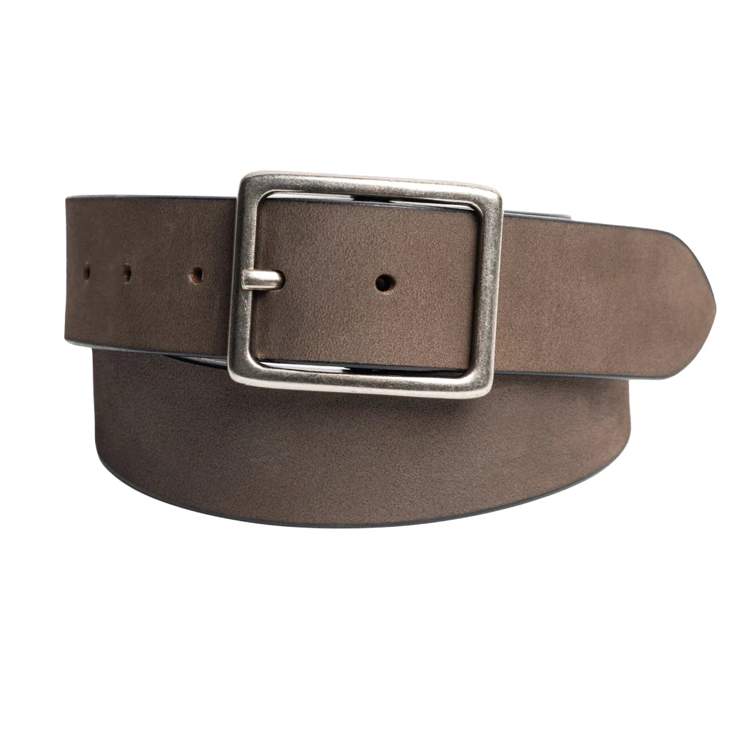40mm Center Bark Nubuck Med Grey