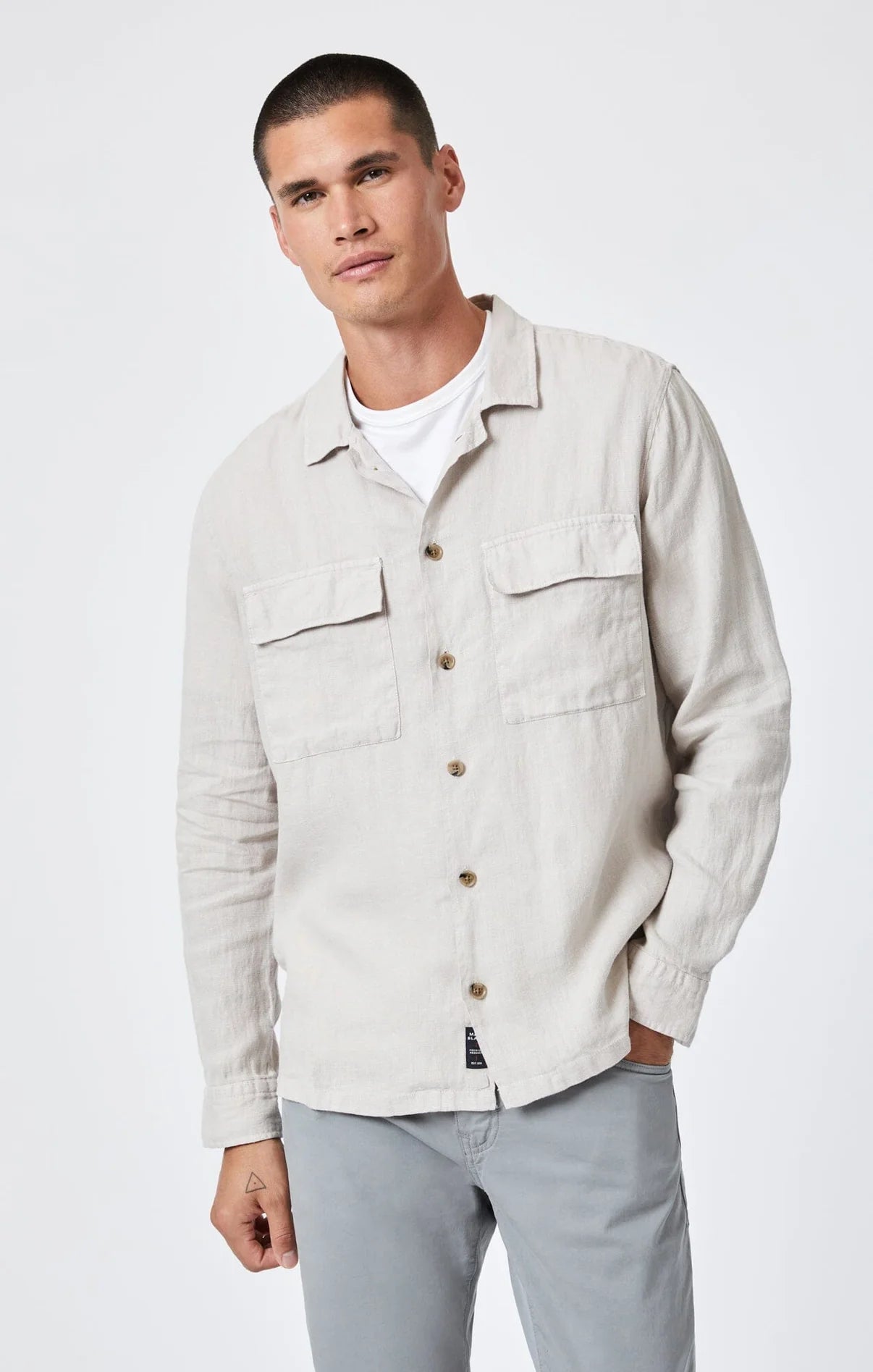 Double Pocket Button-Up Shirt