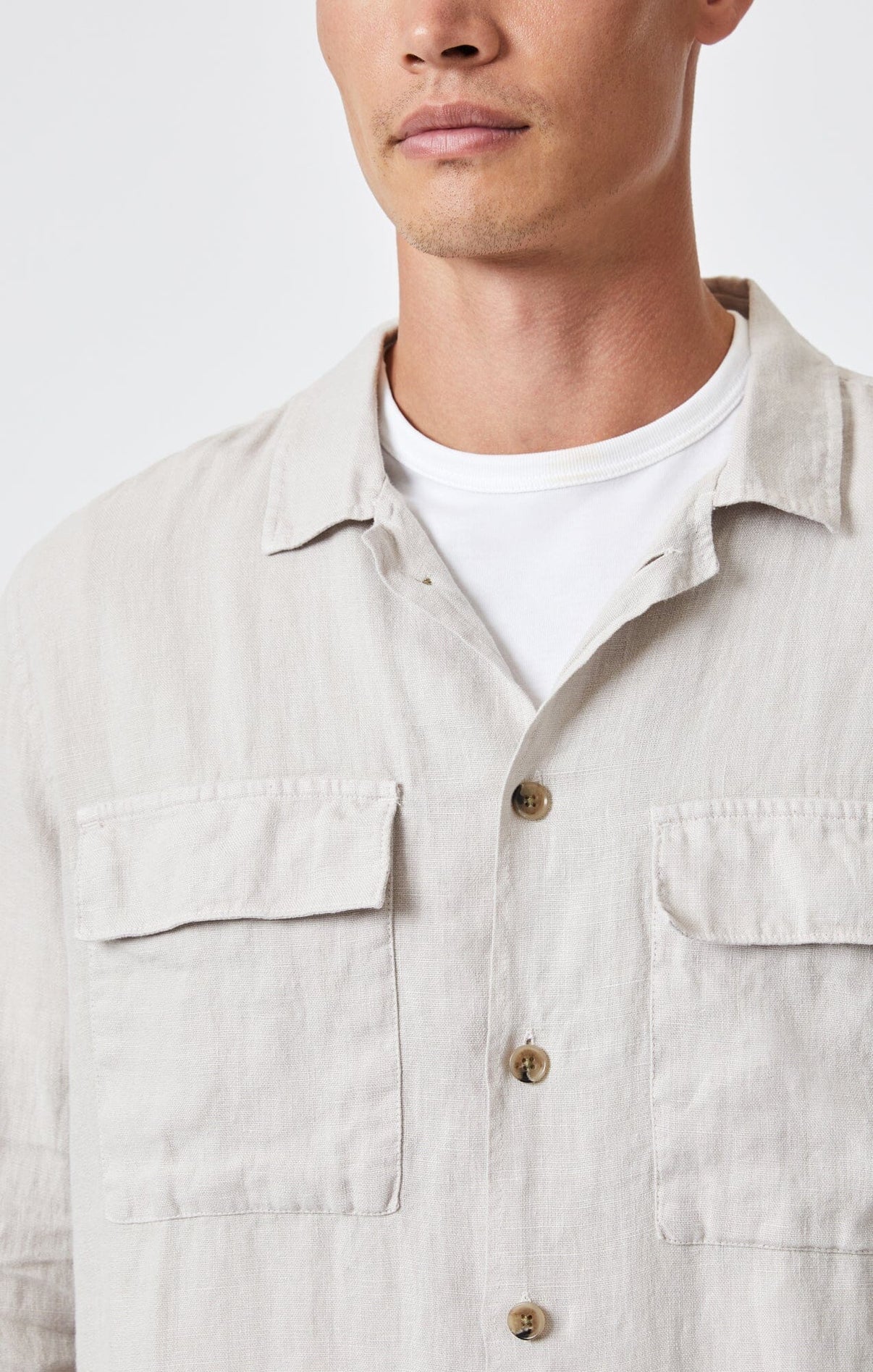 Double Pocket Button-Up Shirt