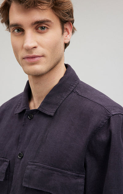 Double Pocket Button-Up Shirt
