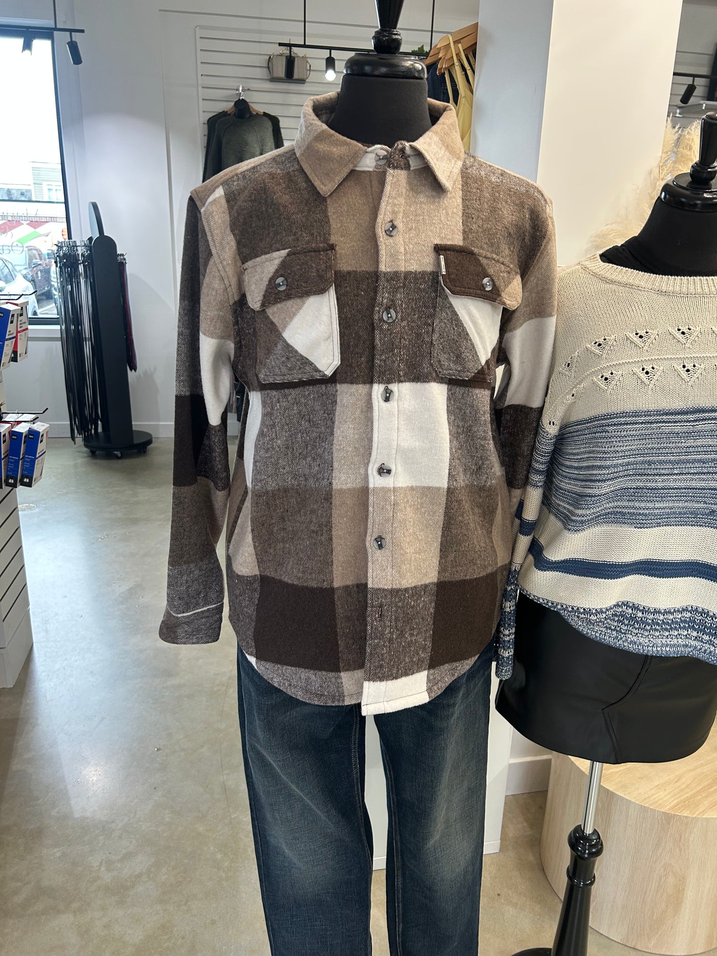 Check Pattern Over Shirt