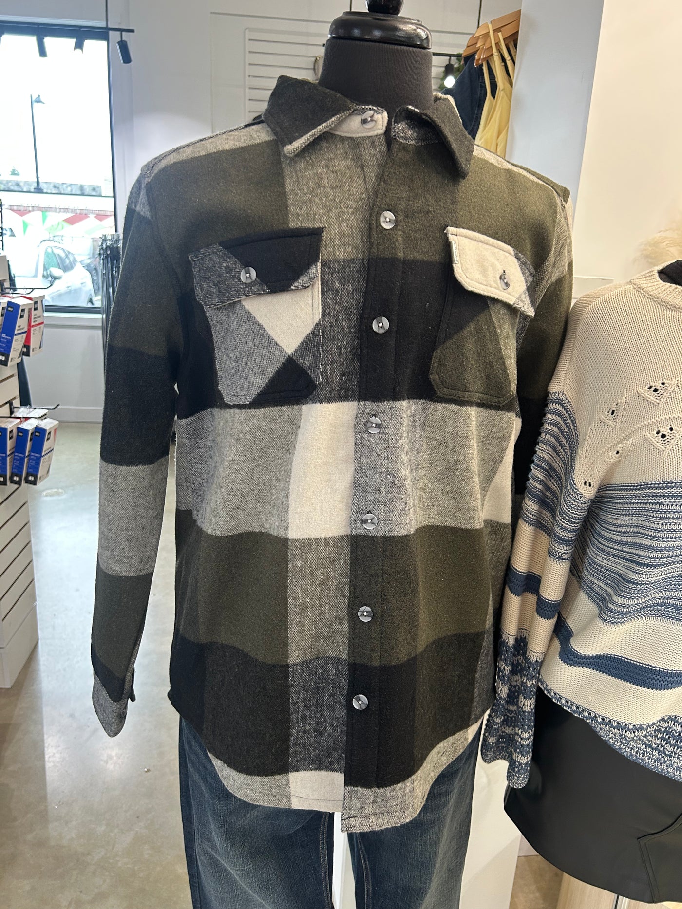 Check Pattern Over Shirt