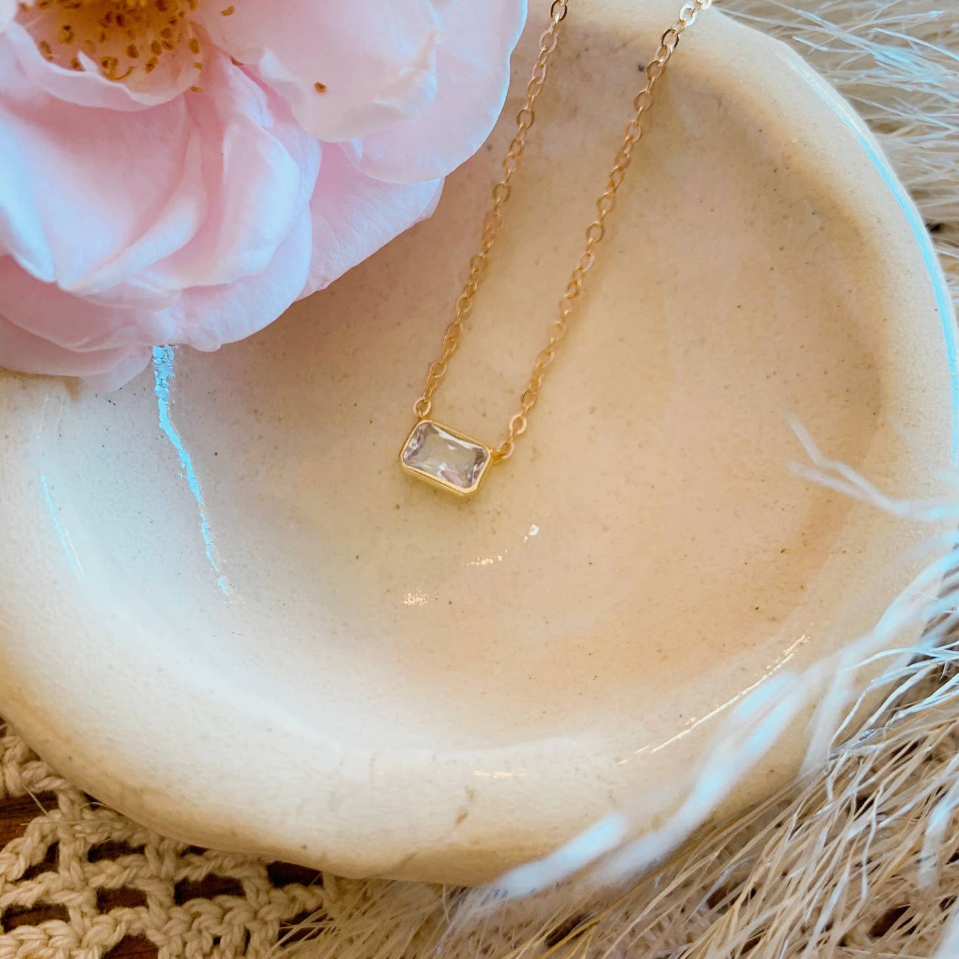 Emerald Cut Necklace