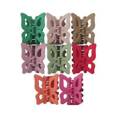 Butterfly Round Claw Clips