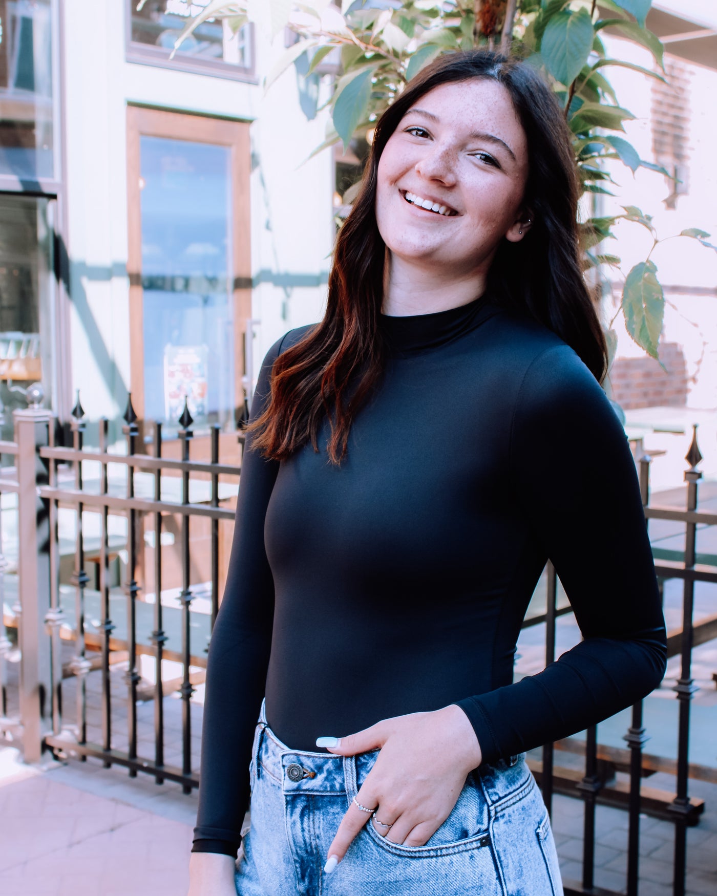 Mika Mock Neck Bodysuit