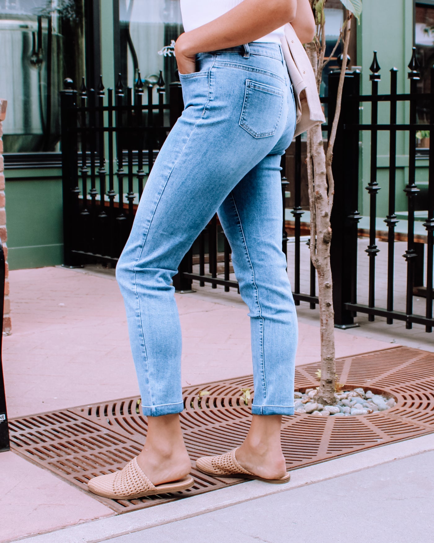 Cuff Denim Pant